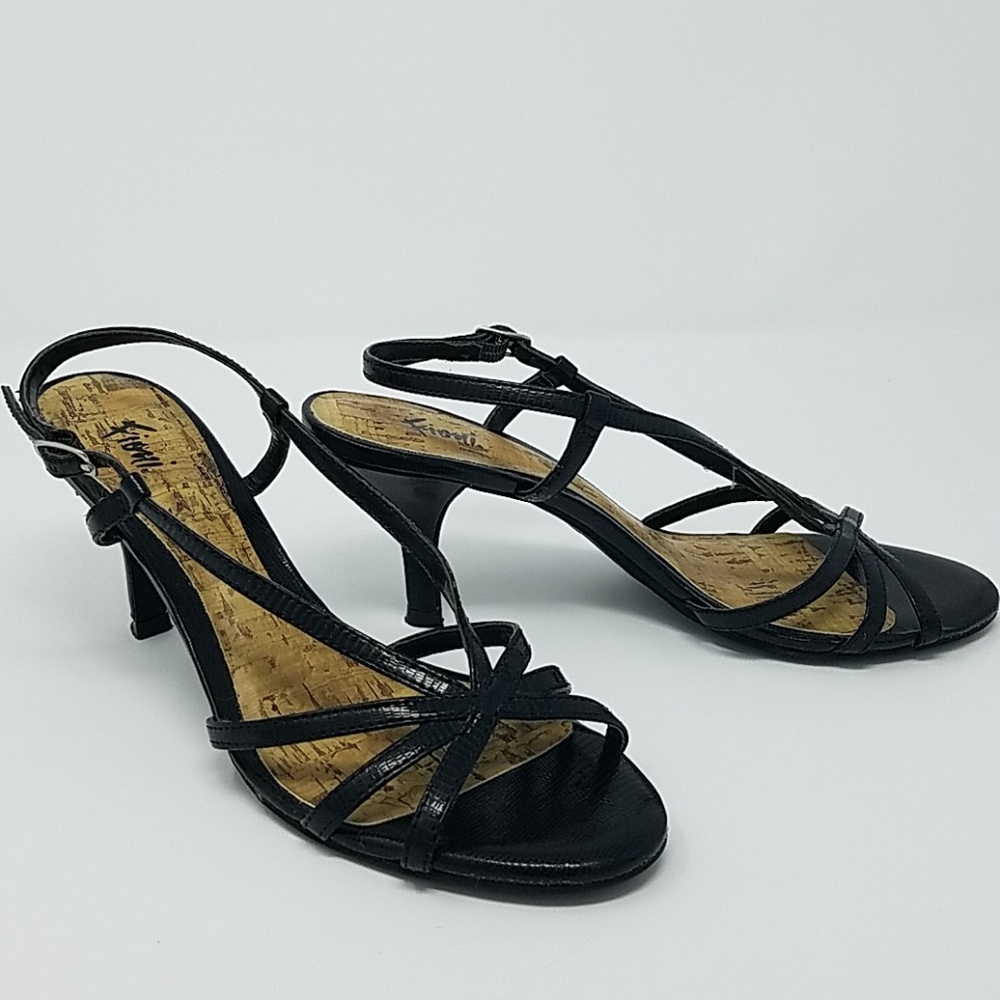 FIONI black strapped high heels